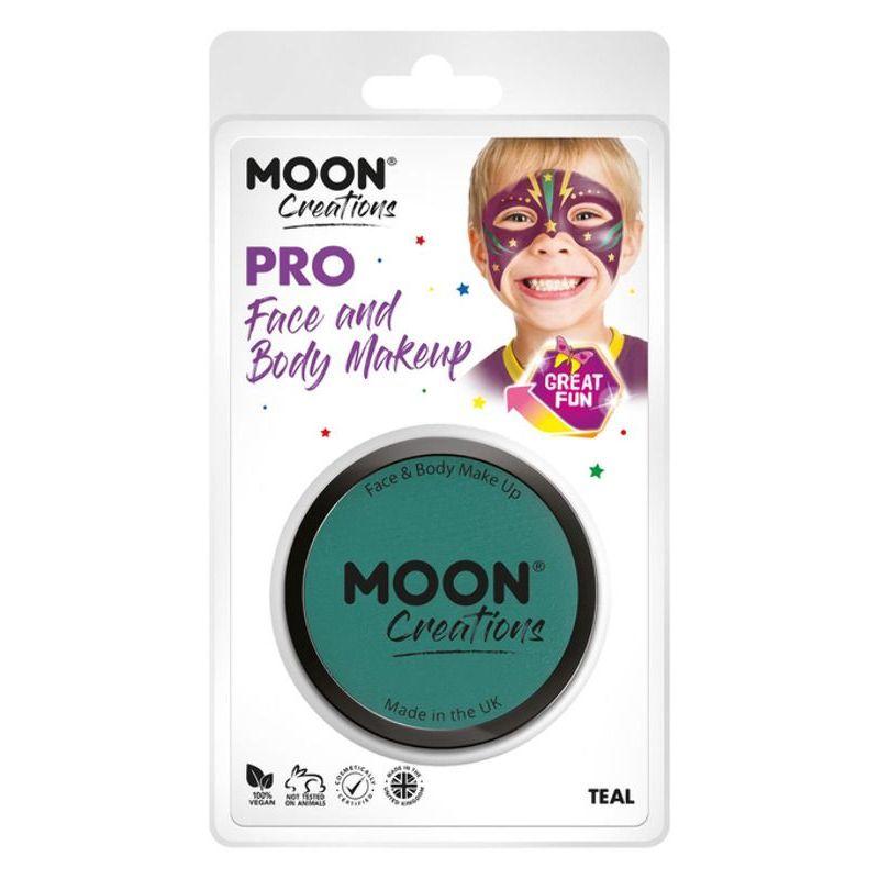 Moon Creations Pro Face Paint Cake Pot Teal Smiffys Moon Creations 21848