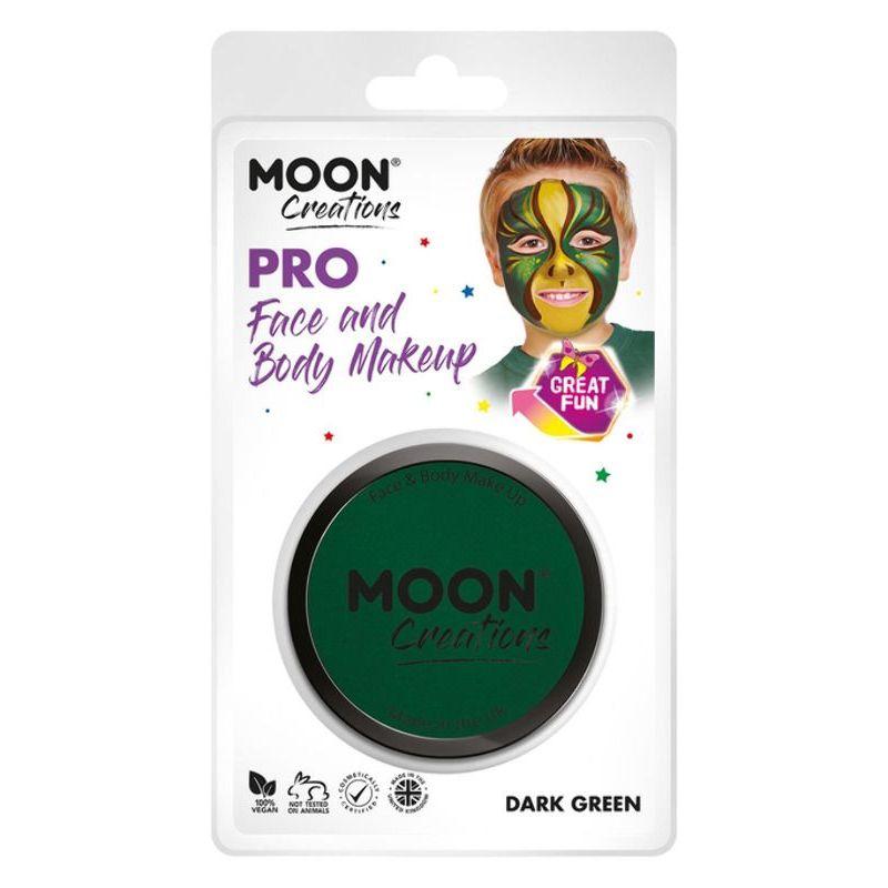 Moon Creations Pro Face Paint Cake Pot Dark Green Smiffys Moon Creations 20925