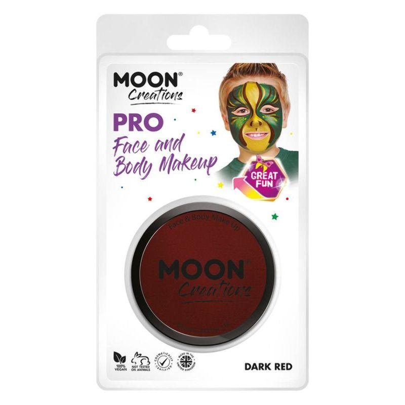 Moon Creations Pro Face Paint Cake Pot Dark Red Smiffys Moon Creations 21629