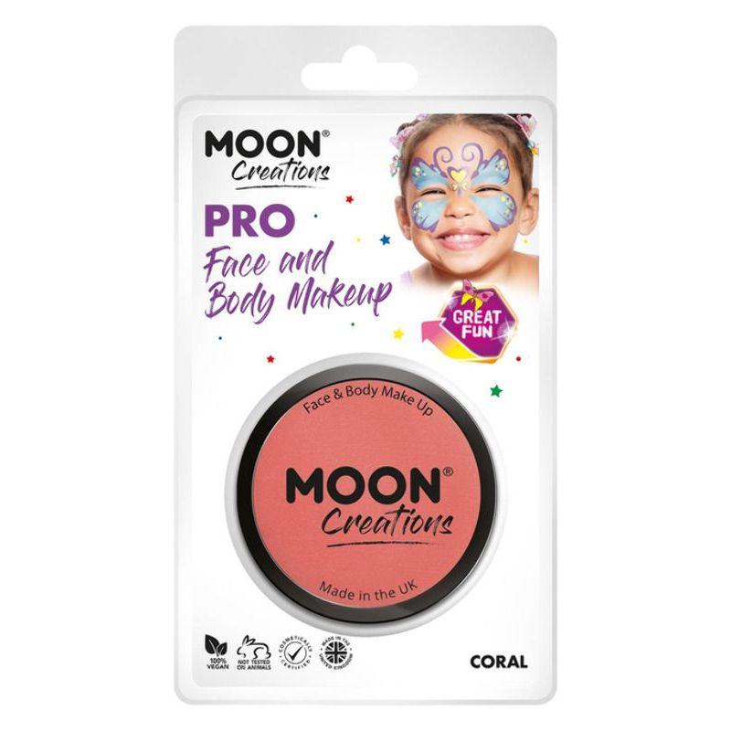 Moon Creations Pro Face Paint Cake Pot Coral Smiffys Girls Fancy Dress 20806