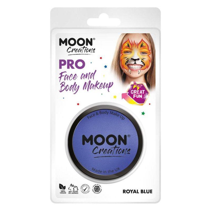 Moon Creations Pro Face Paint Cake Pot Royal Blue Smiffys Hen & Stag Night Fancy Dress 20595