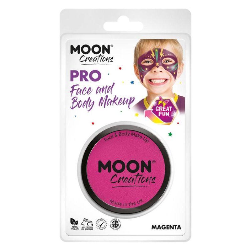 Moon Creations Pro Face Paint Cake Pot Magenta Smiffys Hawaiian Luau Fancy Dress 21168