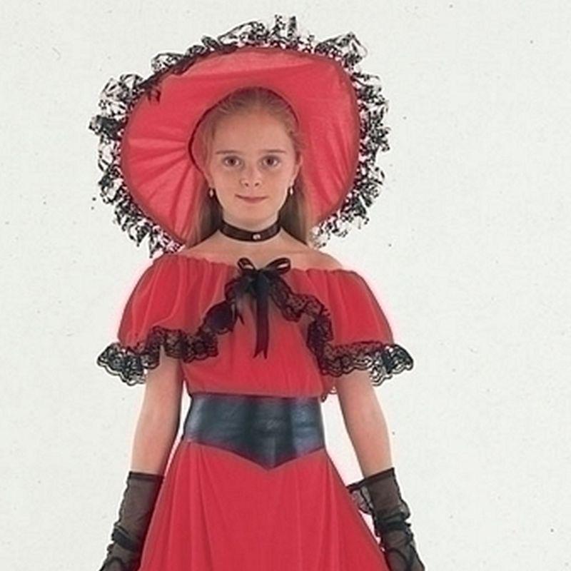 Girls Scarlet Ohara Budget Medium Childrens Costumes Female Medium 7 9 Years Bristol Novelty Girls Costumes 5747