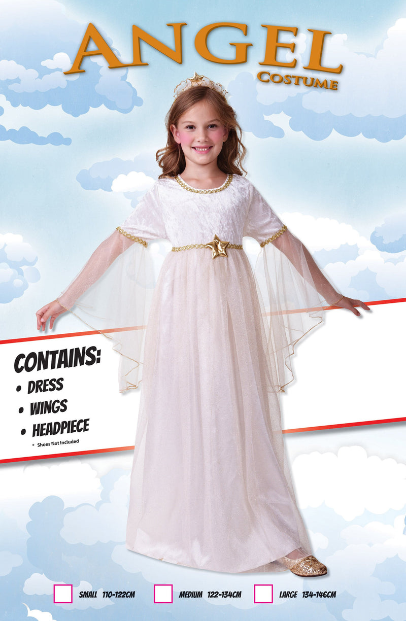Angel Long Sleeves M Childrens Costumes Female To Fit Child Of Height 122cm 134cm Girls Bristol Novelty Childrens Costumes 2227