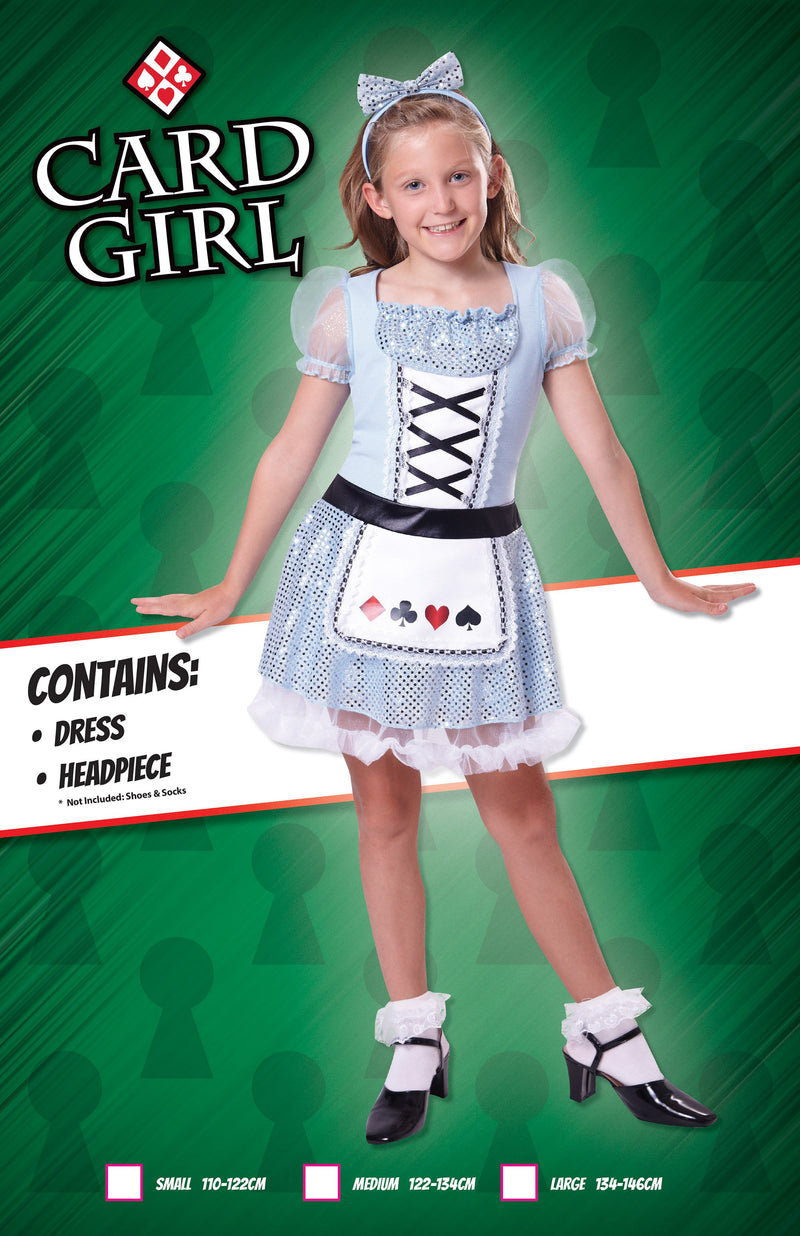 Card Girl M Childrens Costumes Female To Fit Child Of Height 122cm 134cm Girls Bristol Novelty Childrens Costumes 2231