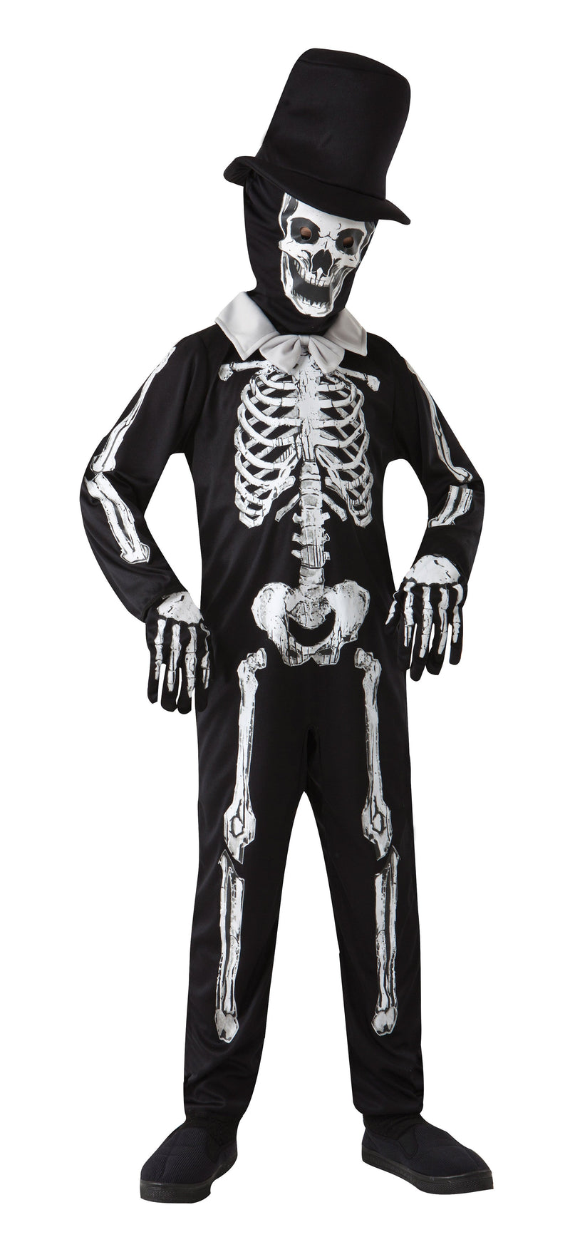 Skeleton Bone Zombie M Childrens Costumes Male Medium Boys Bristol Novelty Childrens Costumes 2245