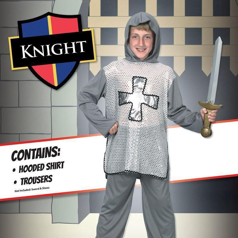 Boys Knight XL Grey Childrens Costumes Male XL Bristol Novelty Boys Costumes 1658