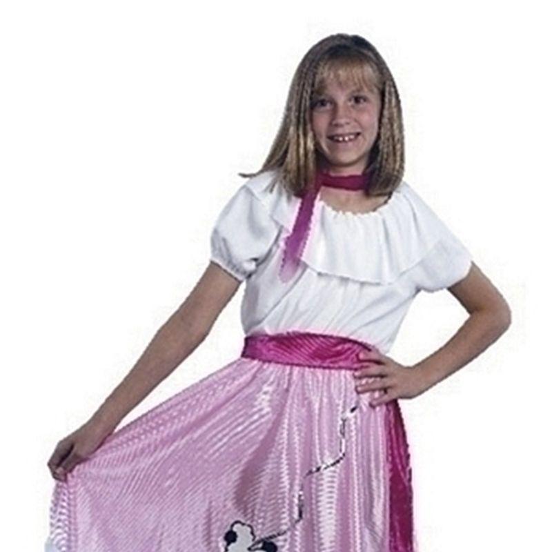 Girls 50s Teeny Bopper Medium Childrens Costumes Female Medium 7 9 Years Bristol Novelty Girls Costumes 5523