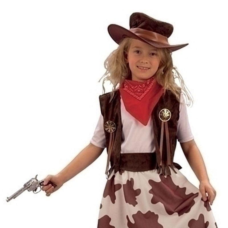 Girls Cowgirl Cowprint Skirt Medium Childrens Costumes Female Medium 7 9 Years Bristol Novelty Girls Costumes 5580