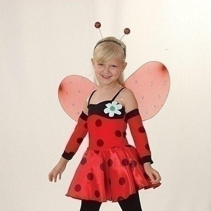 Girls Ladybug Medium Childrens Costumes Female Medium 7 9 Years Bristol Novelty Girls Costumes 5662