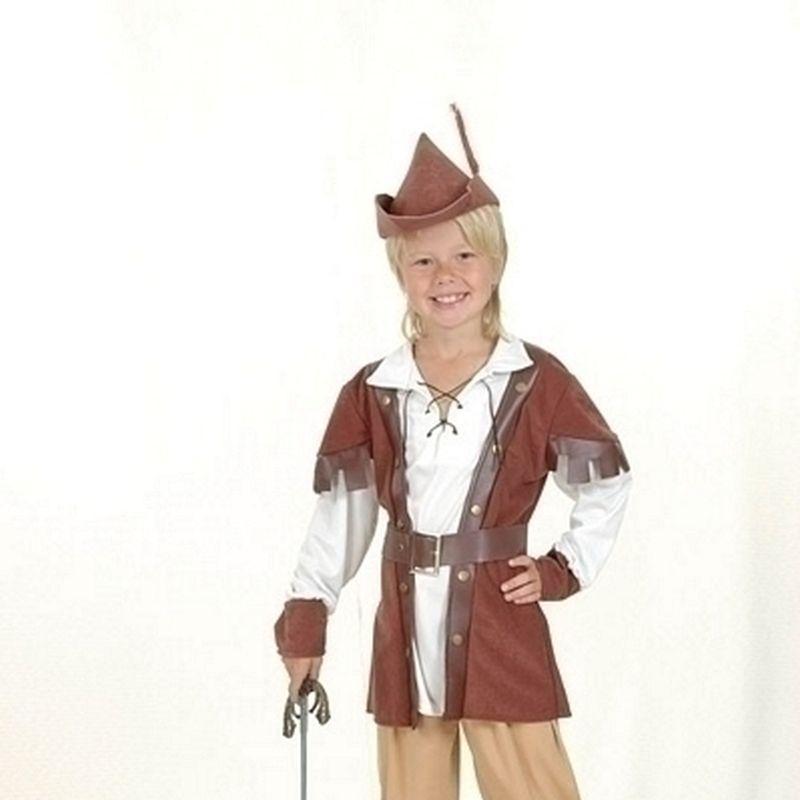 Boys Robin Hood Boy Deluxe Medium Childrens Costumes Male Medium 7 9 Years Bristol Novelty Boys Costumes 1720