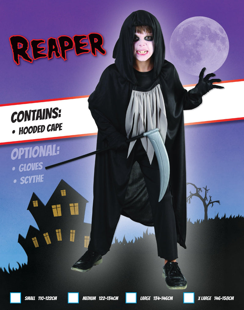 Reaper Xl Childrens Costumes Male To Fit Child Of Height 146cm 159cm Boys Bristol Novelty Childrens Costumes 2317