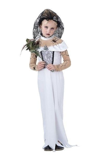 Zombie Bride Medium Childrens Costumes Female Medium 7 9 Years Girls Bristol Novelty Childrens Costumes 2352