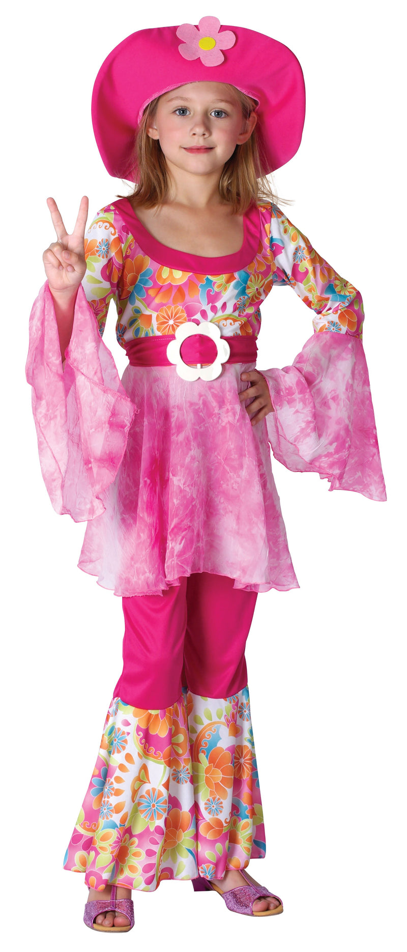 Hippy Diva Girl Xl Childrens Costumes Female To Fit Child Of Height 146cm 159cm Girls Bristol Novelty Childrens Costumes 2377
