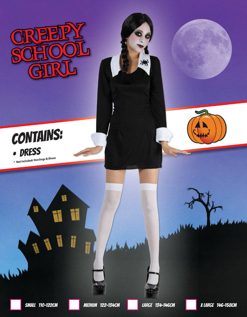 Creepy Schoolgirl Xl Childrens Costumes Female To Fit Child Of Height 146cm 159cm Girls Bristol Novelty Childrens Costumes 2385