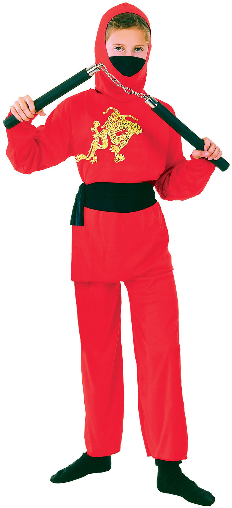 Ninja Red Medium Childrens Costumes Female Medium 7 9 Years Girls Bristol Novelty Childrens Costumes 2417