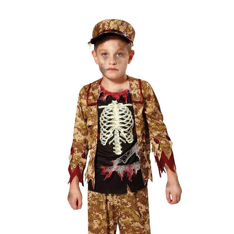 Skeleton Boy Soldier M Childrens Costumes Male Medium Boys Bristol Novelty Boys Costumes 11101