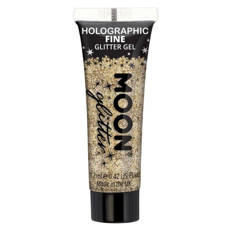 Moon Glitter Holographic Fine Glitter Gel Gold Smiffys Halloween Fancy Dress Accessor 20840