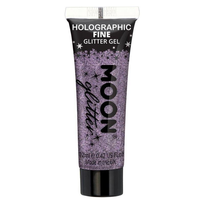 Moon Glitter Holographic Fine Glitter Gel Purple Smiffys Moon Creations 21507