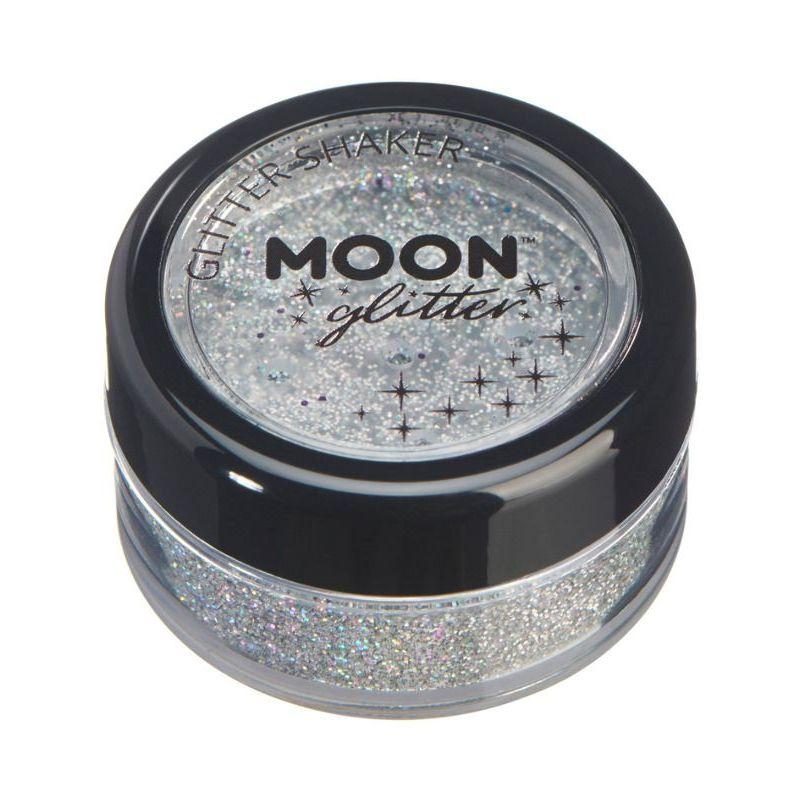 Moon Glitter Holographic Glitter Shakers Silver Smiffys Moon Creations 21795