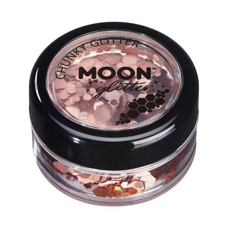 Moon Glitter Holographic Chunky Glitter Rose Gold Smiffys Moon Creations 21743