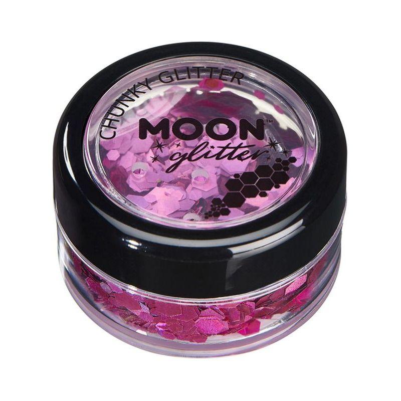Moon Glitter Holographic Chunky Glitter Pink Smiffys Moon Creations 21384