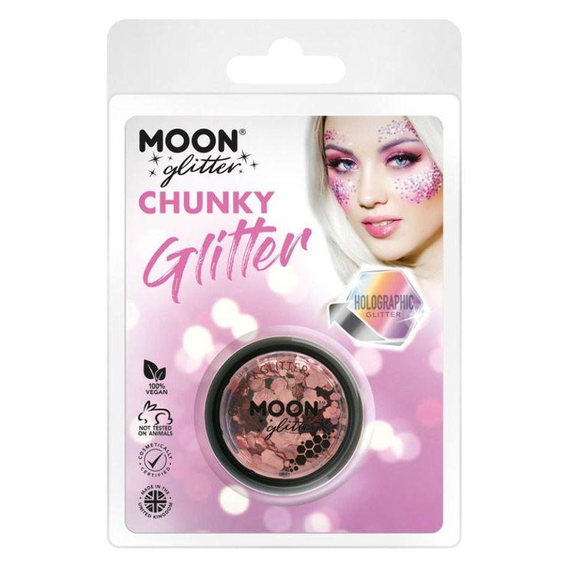 Moon Glitter Holographic Chunky Glitter Rose Gold Smiffys Moon Creations 21744