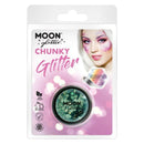 Moon Glitter Holographic Chunky Glitter Green Smiffys Moon Creations 20934