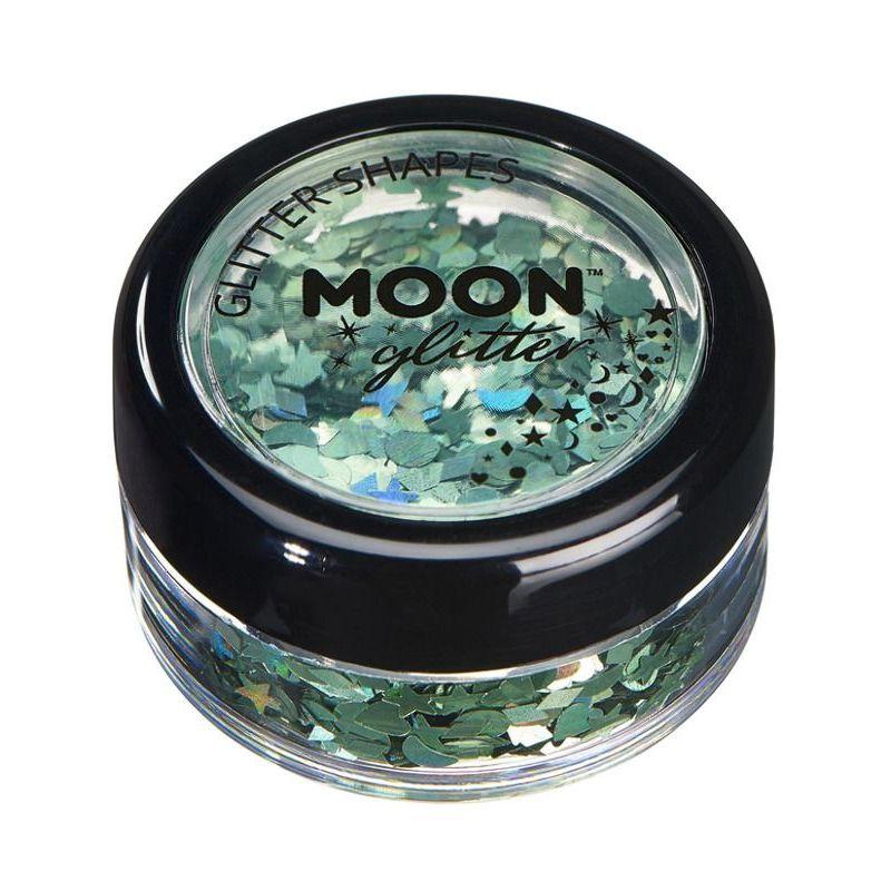 Moon Glitter Holographic Glitter Shapes Green Smiffys Moon Creations 20939