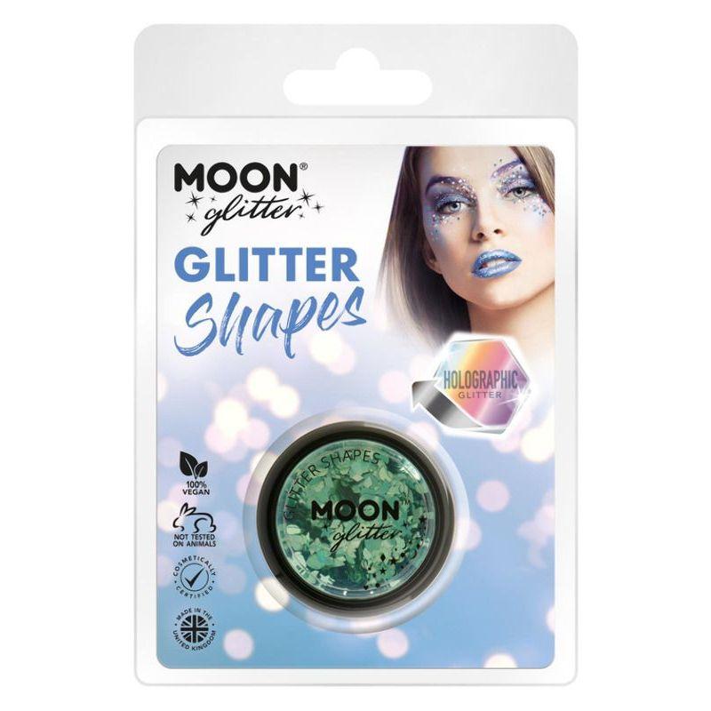 Moon Glitter Holographic Glitter Shapes Green Smiffys Moon Creations 20938