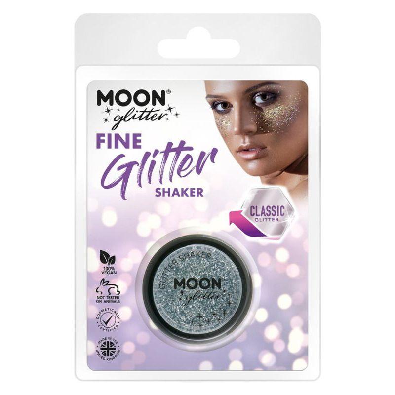 Moon Glitter Classic Fine Glitter Shakers Silver Smiffys Moon Creations 21797
