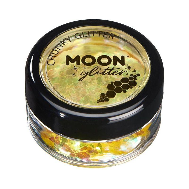 Moon Glitter Iridescent Chunky Glitter Yellow Smiffys Moon Creations 22008