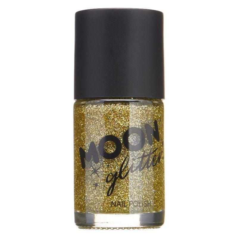 Moon Glitter Holographic Nail Polish Gold Smiffys Moon Creations 20852