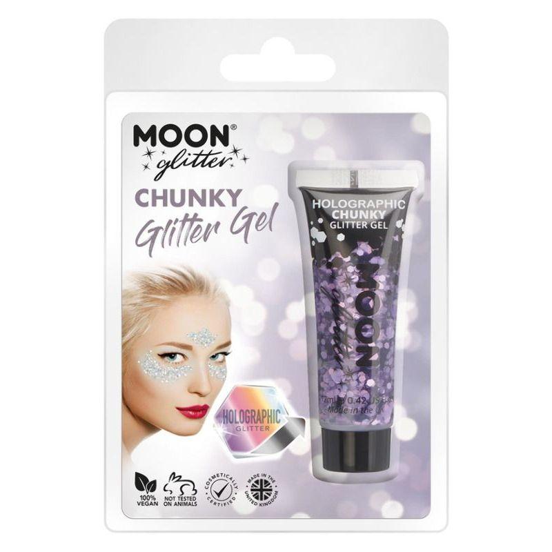 Moon Glitter Holographic Chunky Glitter Gel Purpl Smiffys Hen & Stag Night Fancy Dress 21523