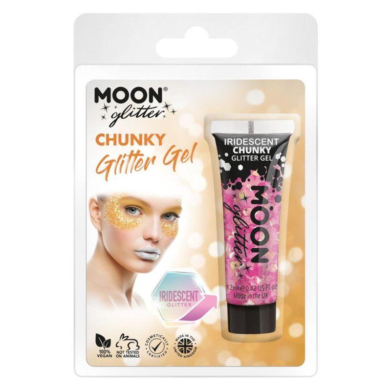 Moon Glitter Iridescent Chunky Glitter Gel Pink Smiffys Moon Creations 21394