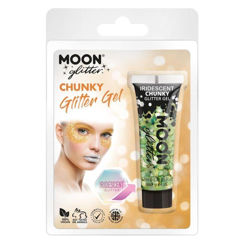 Moon Glitter Iridescent Chunky Glitter Gel Green Smiffys Moon Creations 20949