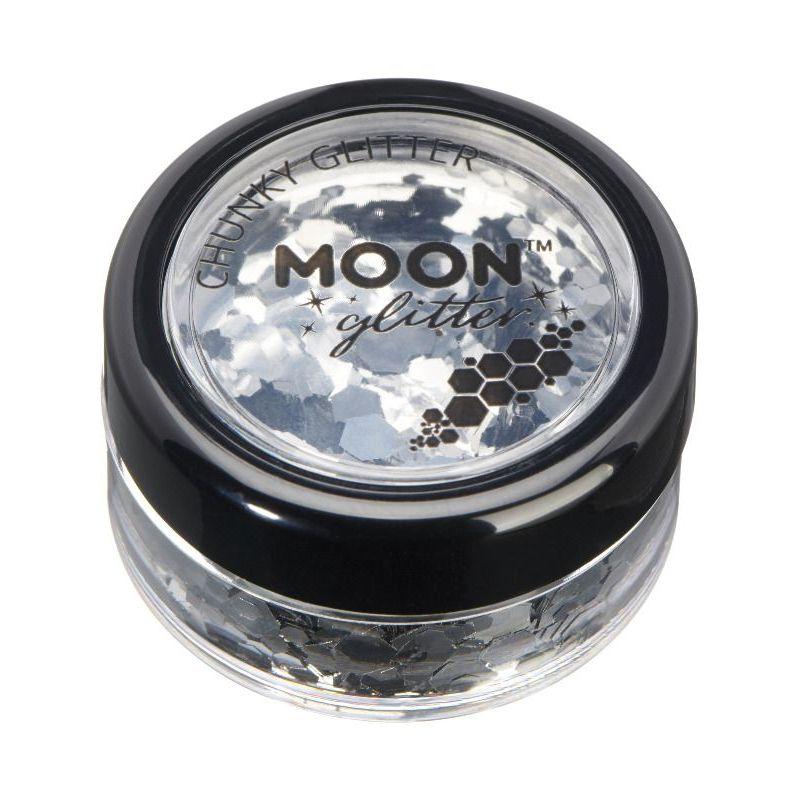 Moon Glitter Classic Chunky Glitter Silver Smiffys Moon Creations 21802