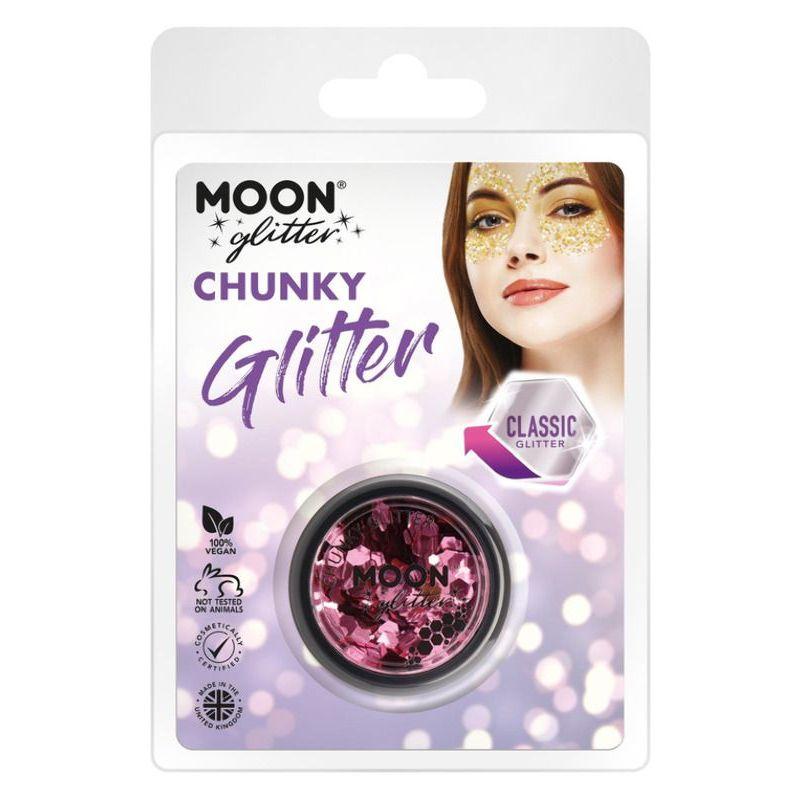 Moon Glitter Classic Chunky Glitter Pink Smiffys Moon Creations 21402