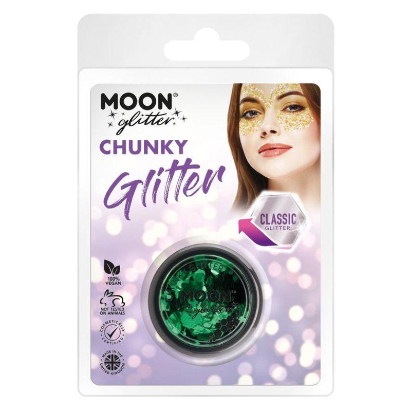 Moon Glitter Classic Chunky Glitter Green Smiffys Moon Creations 20959