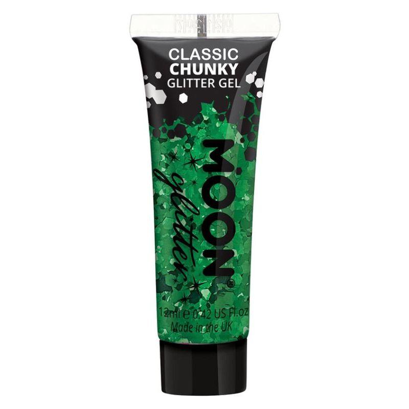 Moon Glitter Classic Chunky Glitter Gel Green Smiffys Moon Creations 20967