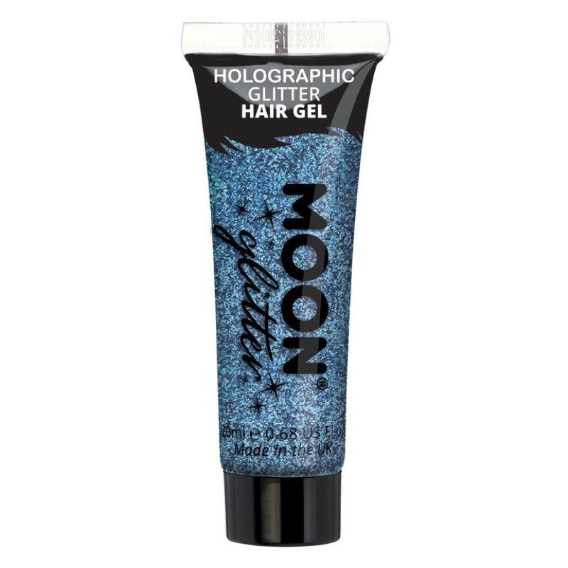 Moon Glitter Holographic Glitter Hair Gel Blue Smiffys Fever Fancy Dress 20639