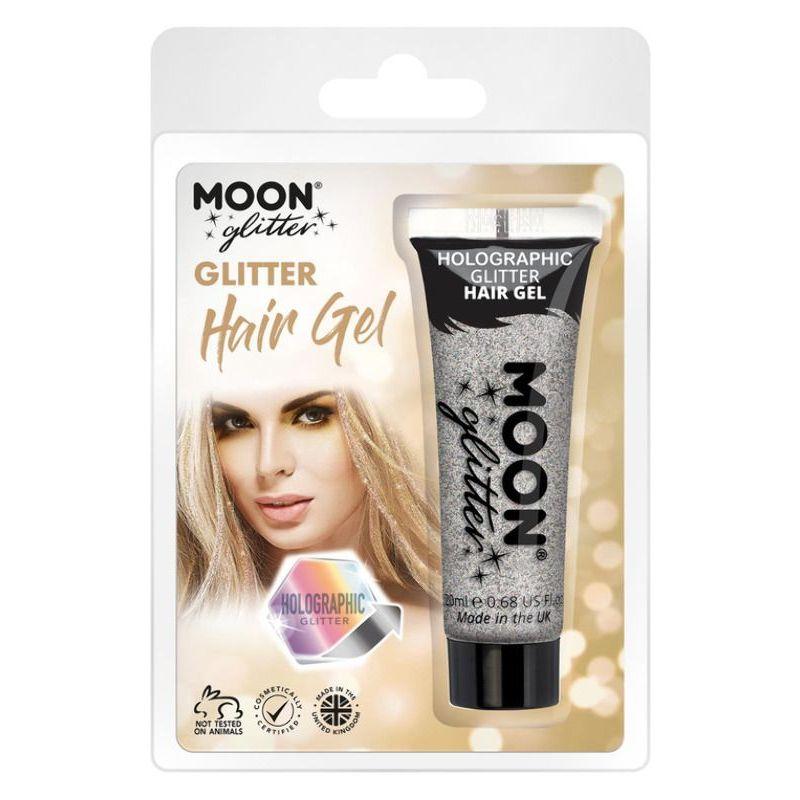 Moon Glitter Holographic Glitter Hair Gel Silver Smiffys Moon Creations 21813