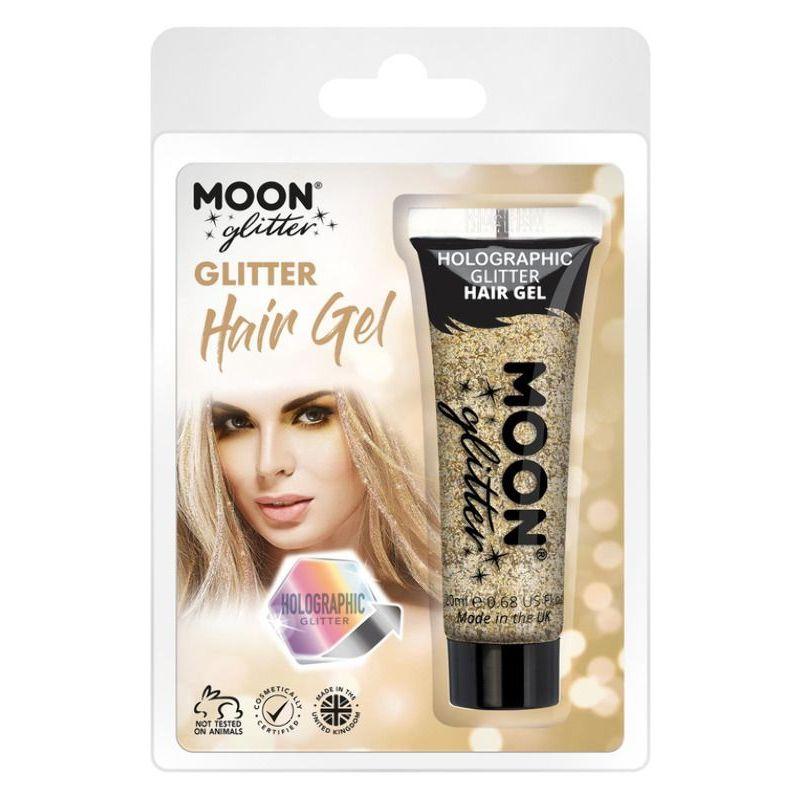 Moon Glitter Holographic Glitter Hair Gel Gold Smiffys Moon Creations 20868