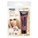 Moon Glitter Holographic Glitter Hair Gel Pink Smiffys 1970's Disco Fancy Dress 21415