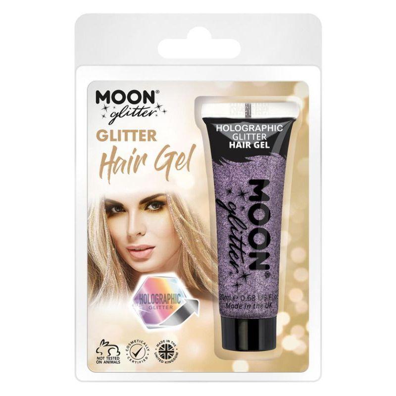 Moon Glitter Holographic Glitter Hair Gel Purple Smiffys Moon Creations 21542
