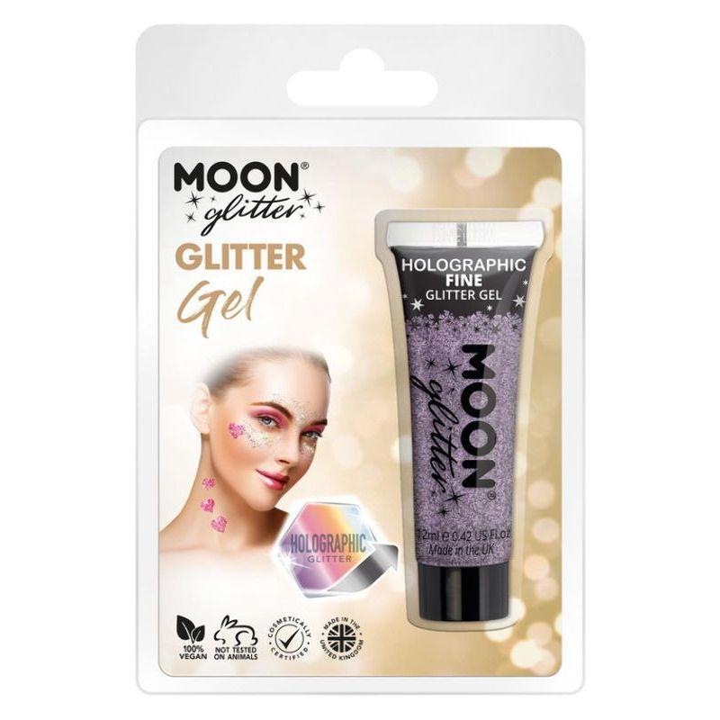 Moon Glitter Holographic Fine Glitter Gel Purple Smiffys Moon Creations 21534