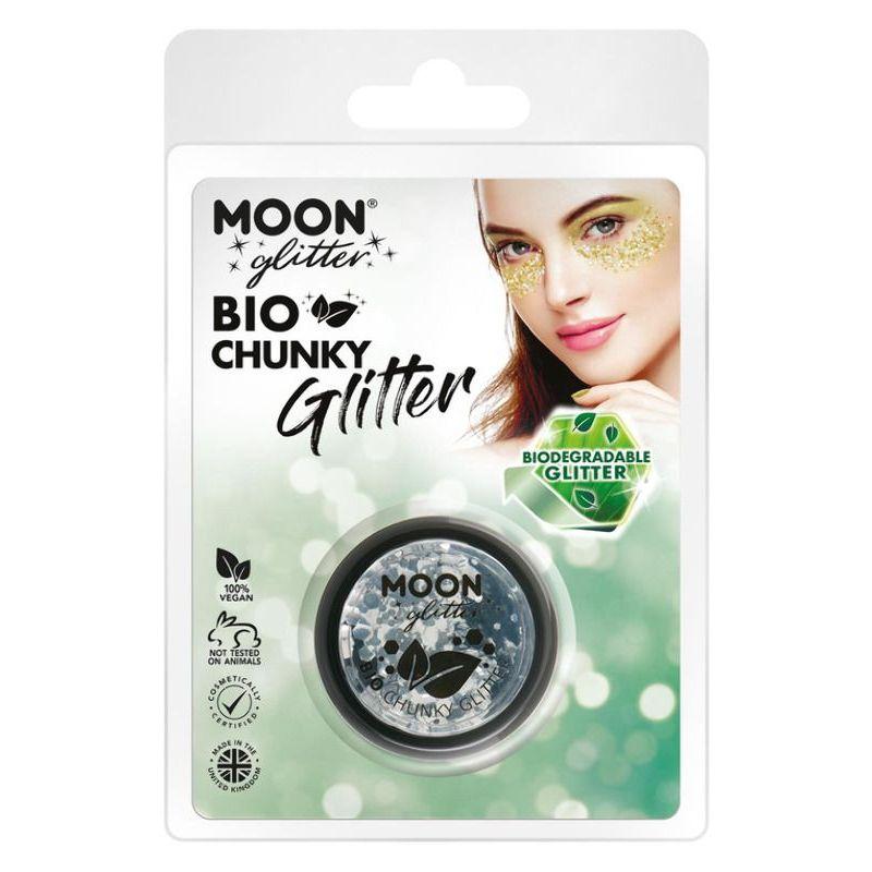 Moon Glitter Bio Chunky Glitter Silver Smiffys Moon Creations 21814