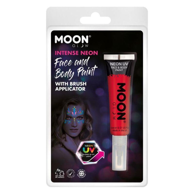 Moon Glow Intense Neon UV Face Paint Red Smiffys Moon Creations 21644