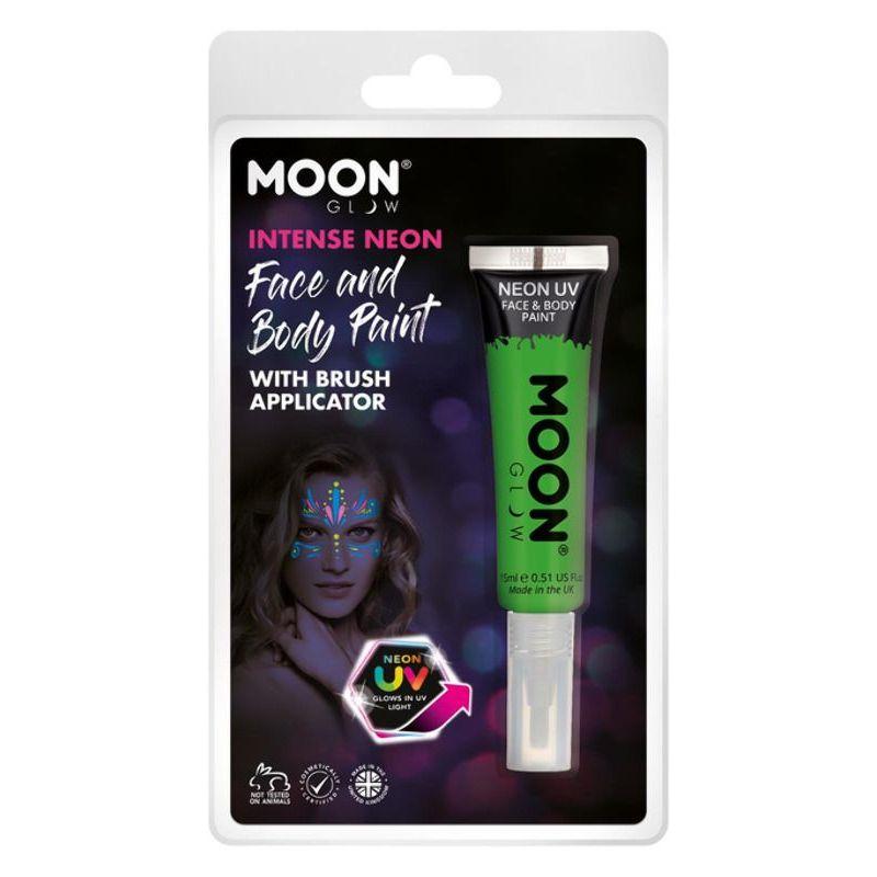 Moon Glow Intense Neon UV Face Paint Green Smiffys Moon Creations 20976
