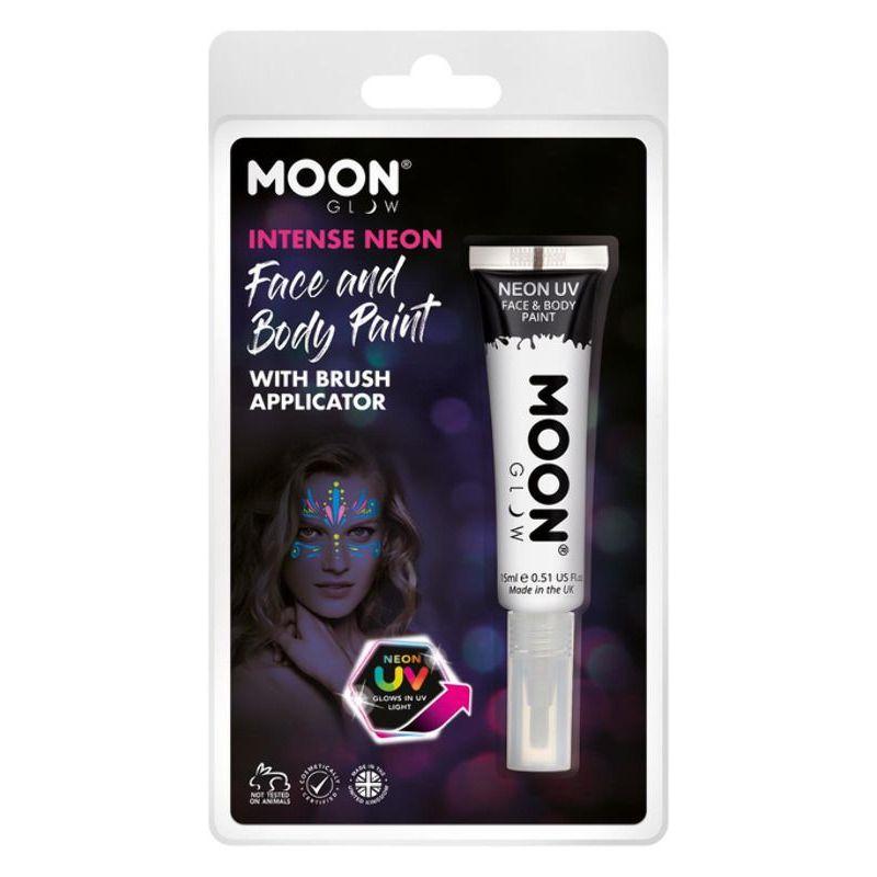 Moon Glow Intense Neon UV Face Paint White Smiffys Moon Creations 21958